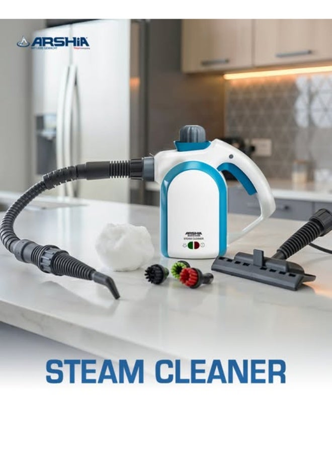 آرشيا جهاز تنظيف بالبخار المحمول من أرشيا 3306 - قوة 1250 واط - ضغط بخار 3 بار - يعقم 99.9% من البكتيريا - جاهز للاستخدام في 3 دقائق - تنظيف عميق للمنزل بدون مواد كيميائية - Image 5